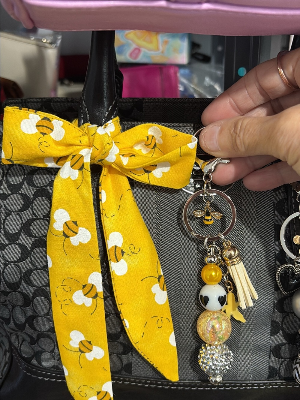 BUY 2 MIX & MATCH SPARKLY CHARMS & HOME SEWN SCARFS 2 for $25 SOME MATCH SCARF/C - Picture 6 of 14